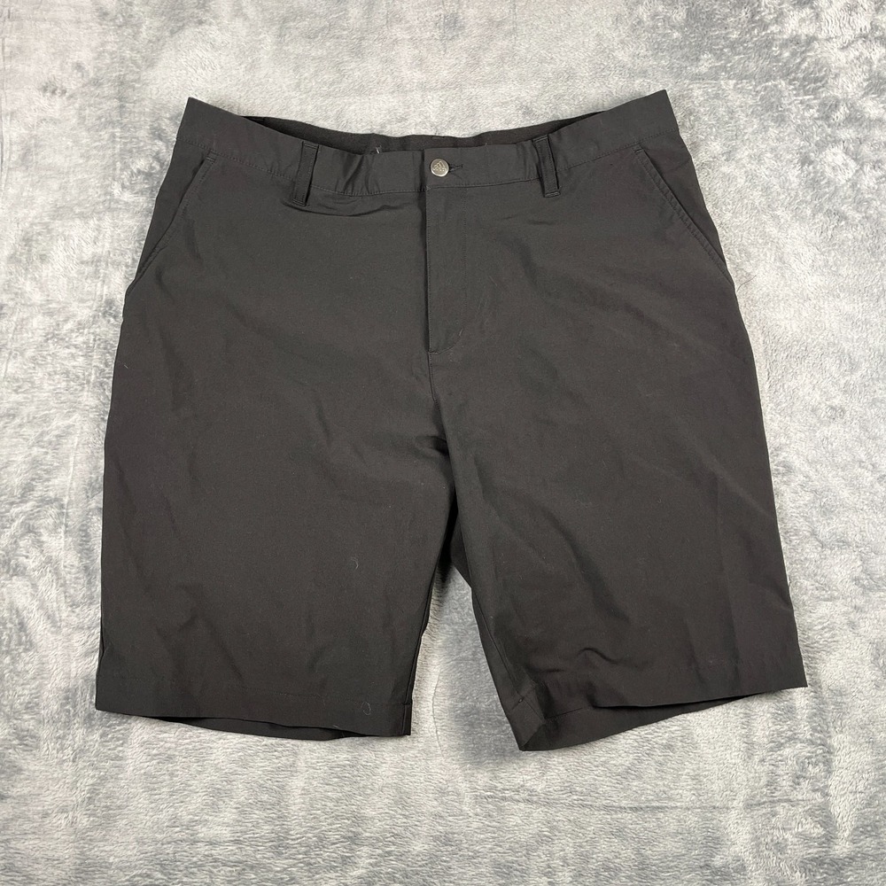 Adidas Primegreen Shorts Mens 36 Black Flat Front Resort Wear Tennis Performance